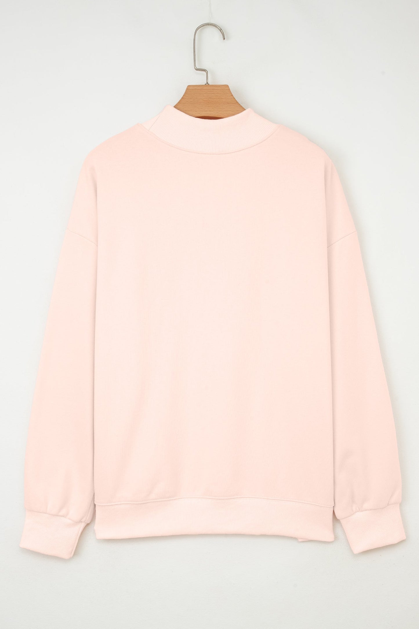 Ensley apricot Oversize Mock Sweatshirt-4