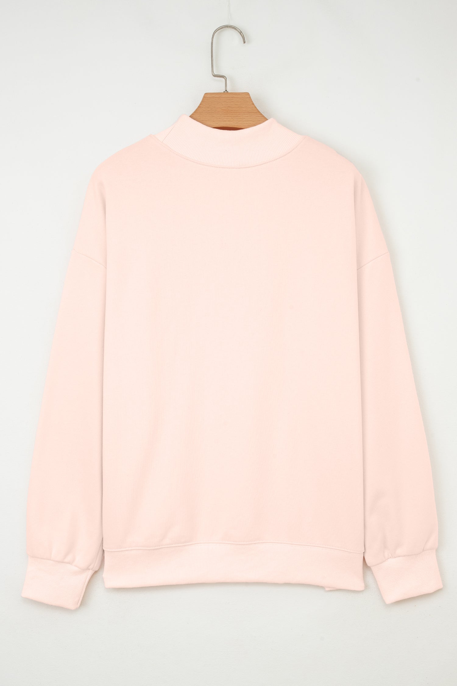 Ensley apricot Oversize Mock Sweatshirt-4