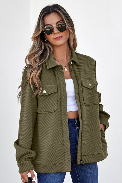 Remi Zip Up Flap Shirt-0
