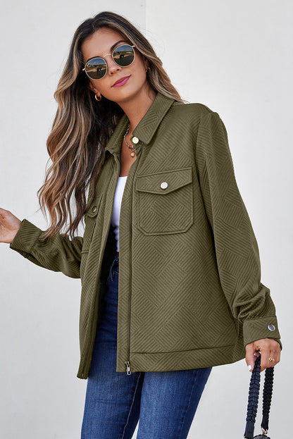 Remi Zip Up Flap Shirt-2