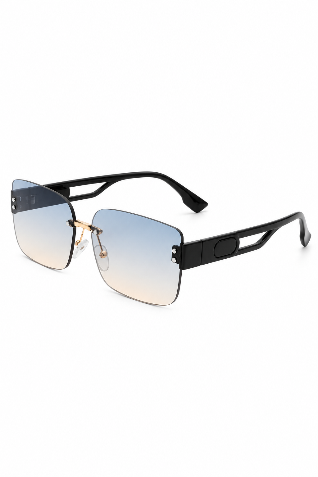 VALERIE RIMLESS CUT-OUT SUNGLASSES