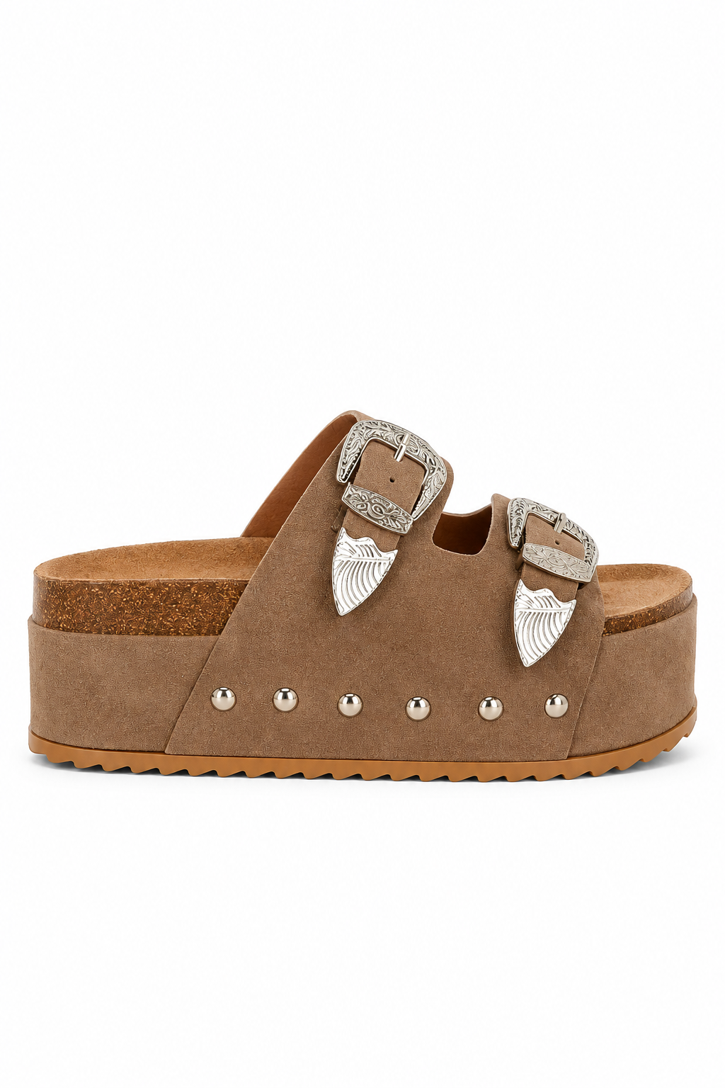 Zaphod Faux Leather Flatform Slip Ons