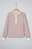 Margaret Sleeve Henley top Long Sleeve Top-0